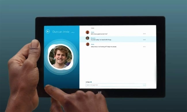 Microsoft представила Skype для нової операційної системи