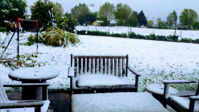 У Франції випав сніг
