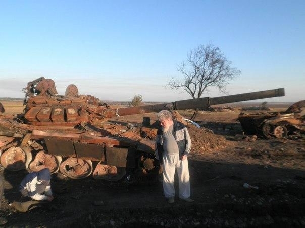Во время боя у Талаковки силы АТО уничтожили танк и авто террористов и несколько самих боевиков 