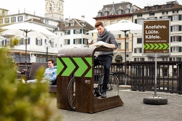 У Швейцарії відкрили спеціальне кафе для велосипедистів