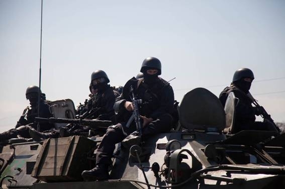 Украинские военные уничтожили танк террористов
