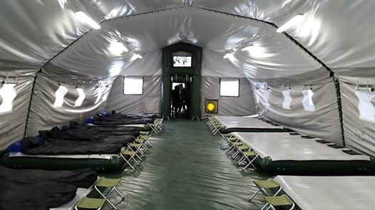 Нацгвардия получит новые военные палатки с автономным освещением и телевидением
