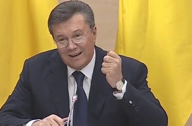 Янукович назвав людей на Майдані покидьками