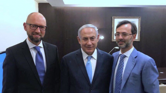 Яценюк зустрівся з прем'єром Ізраїлю в Єрусалимі
