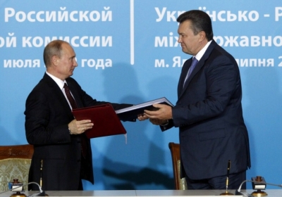 Володимир Путін, Віктор Янукович. Фото: AFP