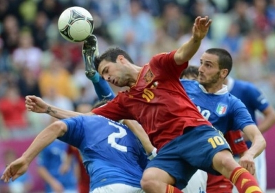 Іспанський півзахисник Сеск Фабрегас Євро-2012 матч Іспанія проти Італії 10 червня 2012 Арена Гданськ. Фото: AFP