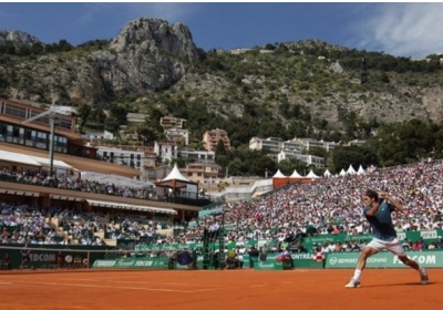 Монако, Монте-Карло, 17 апреля 2014 года. В Монако продолжается легендарный ежегодный теннисный турнир среди мужчин Monte-Carlo Tennis Masters. Фото: AFP