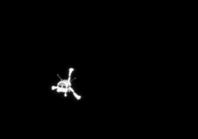 Спутниковый аппарат отделяется от орбитального аппарата чтобы, впервые в истории, приземлиться на комете. Фото: АFР