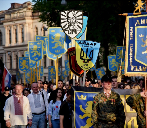 У Львові провели марш до річниці дивізії СС 