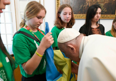 Папа Римський зустрівся з українською молоддю 