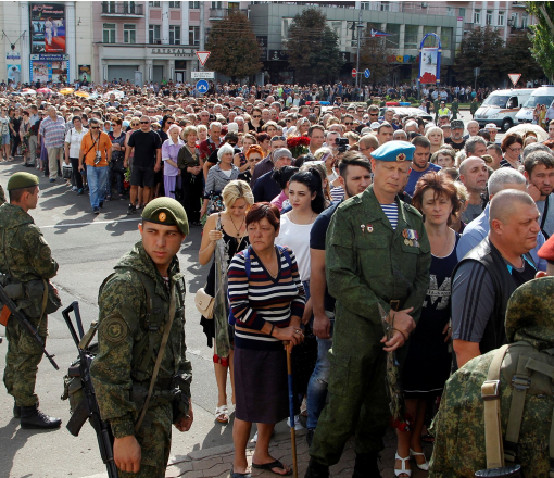ОБСЄ: похорон Захарченка охороняло понад 100 бойовиків з автоматами