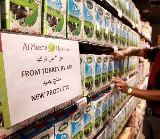 Турция начала поставлять Катара продукты