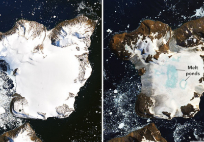 NASA показало швидке танення крижаної шапки в Антарктиді