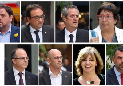 Шістьох екс-міністрів Каталонії звільнили під заставу

