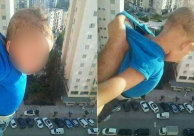 В Алжире человек выставил своего сына в окно, чтобы собрать лайки