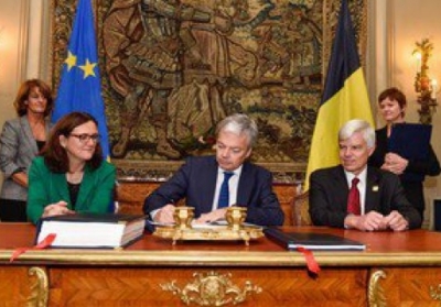 Бельгія підписала угоду про ЗВТ Євросоюзу з Канадою
