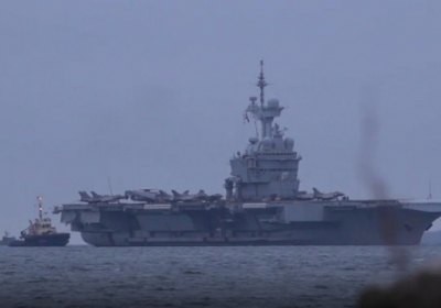 російський дрон намагався наблизитися до авіаносця у Швеції