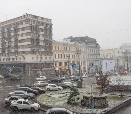 До кінця доби в Києві прогнозують шість сантиметрів снігу