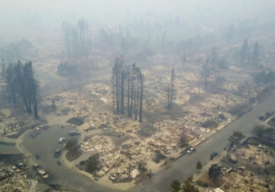 Пожежі в Каліфорнії знищили цілий район
