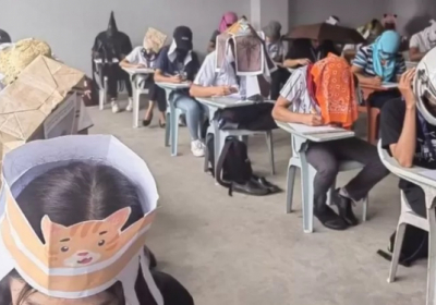 Шапки із картону, окуляри з паперу та шоломи для мопедів: філіппінські студенти придумали 