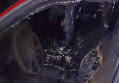 В Тернополе сожгли авто свободовца