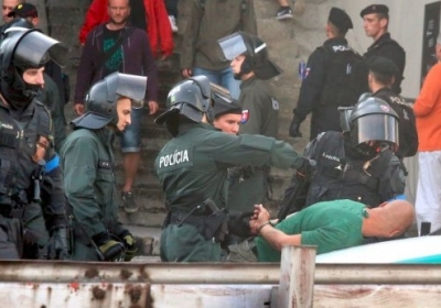 Правоохранители задержали 140 участников антиэмигрантского митинга в Братиславе