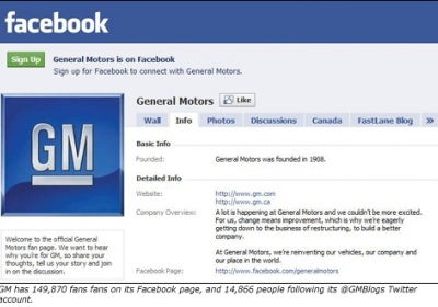 General Motors відмовляється від реклами у Facebook