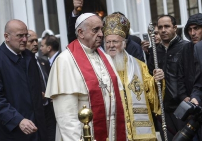 Франциск I, Варфоломій І Фото: AFP