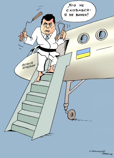Карикатура дня: повернення Петра Порошенка з Японії 
