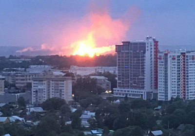 На Казанському пороховому заводі в Росії спалахнула пожежа