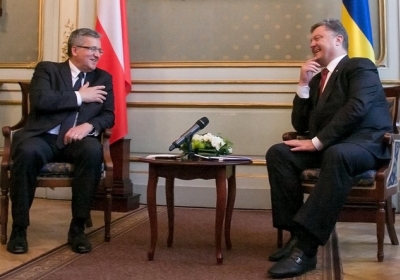 Порошенко на зустрічі з Коморовським: між Україною та Польщею є довіра, підтримка та взаємодопомога 