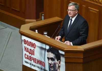 Коморовский на встрече с Яценюком: Украина вошла в фазу воплощения реформ
