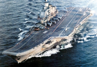 Авіаносний крейсер Північного флоту "Адмірал Кузнєцов". Фото: army.lv