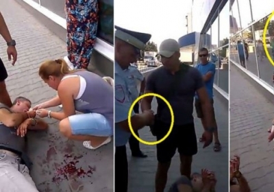 В окупованому Криму чоловіка жорстоко побили через українську символіку, - ВІДЕО