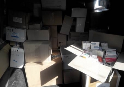 СБУ затримала вантаж ліків на 400 тисяч гривень, який прямував бойовикам