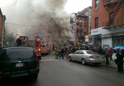 На Манхэттене в пятиэтажном жилом доме произошел взрыв