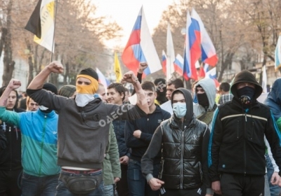 В Одессе провели пророссийский марш, несмотря на судебный запрет 
