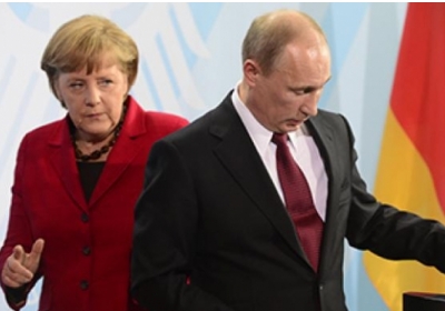 Ангела Меркель, Володимир Путін. Фото: AFP