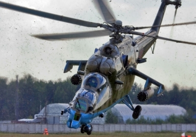 Украинскую границу нарушили два российских вертолета Ми-24, - СНБО