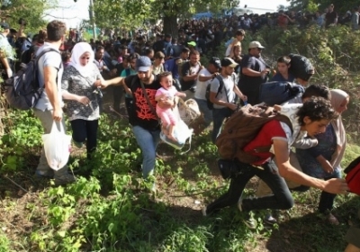 Мігранти проривають поліцейські заслони на кордоні Хорватії, - фото