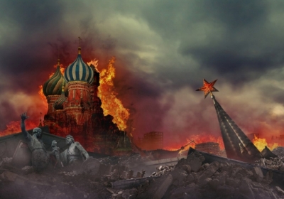 Разрушенный Киев, сожженная Москва: украинские события вдохновили польского художника нарисовать конец света