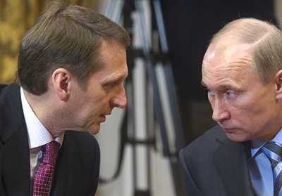 Сергей Нарышкин и Владимир Путин. Фото: Сергей Гунеев / РИА Новости