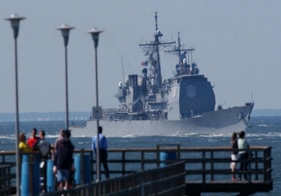 Американский крейсер входит в Черное море