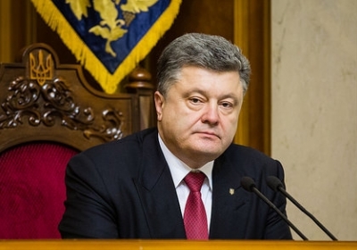 Президент Петро Порошенко у Верховній Раді України. Фото: Палінчак Михайло