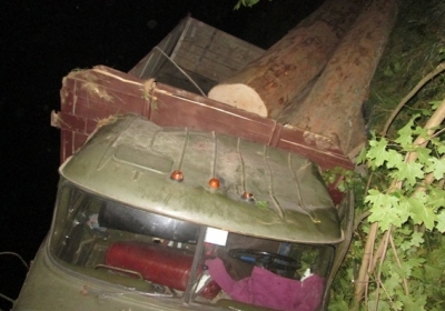 На Закарпатье перевернулся грузовик с ворованной древесиной: есть погибшие