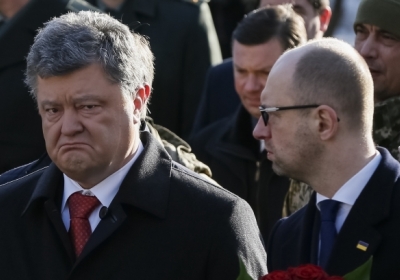 Петро Порошенко і Арсеній Яценюк. Фото: economics-prorok.com