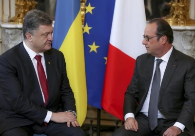 Порошенко обговорить з Олландом ситуацію на Донбасі та санкції проти РФ