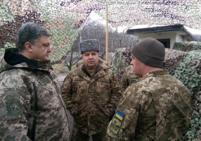 Петр Порошенко посетил Донецкую область. Фото: twitter.com/STsegolko