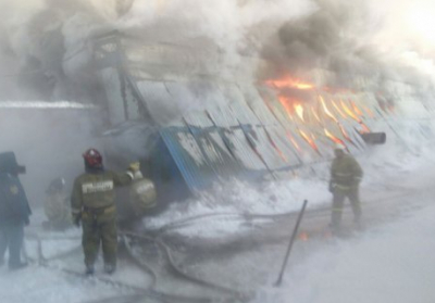 Під час пожежі у взуттєвому цеху в Росії загинули десять робітників
