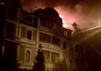 У зайнятому націоналістами київському будинку сталася пожежа, - ОНОВЛЕНО